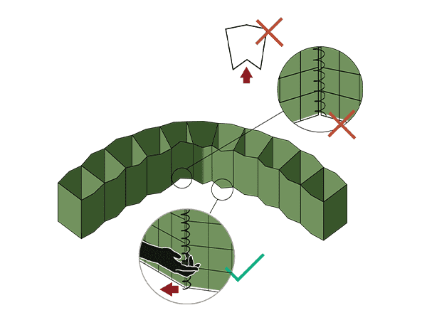 A drawing shows the right and wrong operation method of pulling out coils.