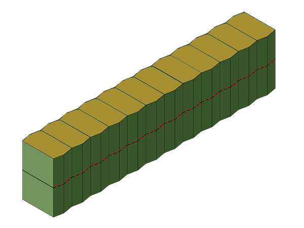 A straight type higher walls defensive barrier.