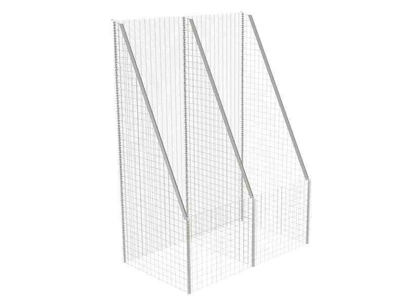 A tilted defensive barrier pro on a white background.