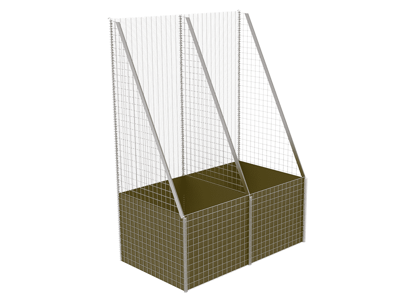 Un conjunto de barrera defensiva pro sobre fondo blanco.