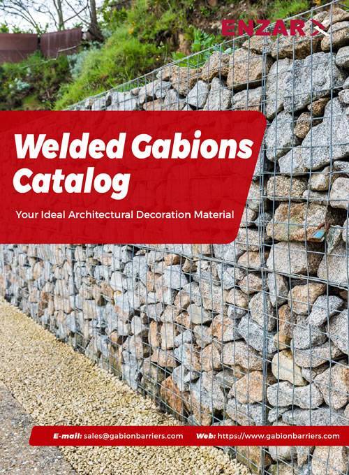 A pictures shows welded garden gabion.